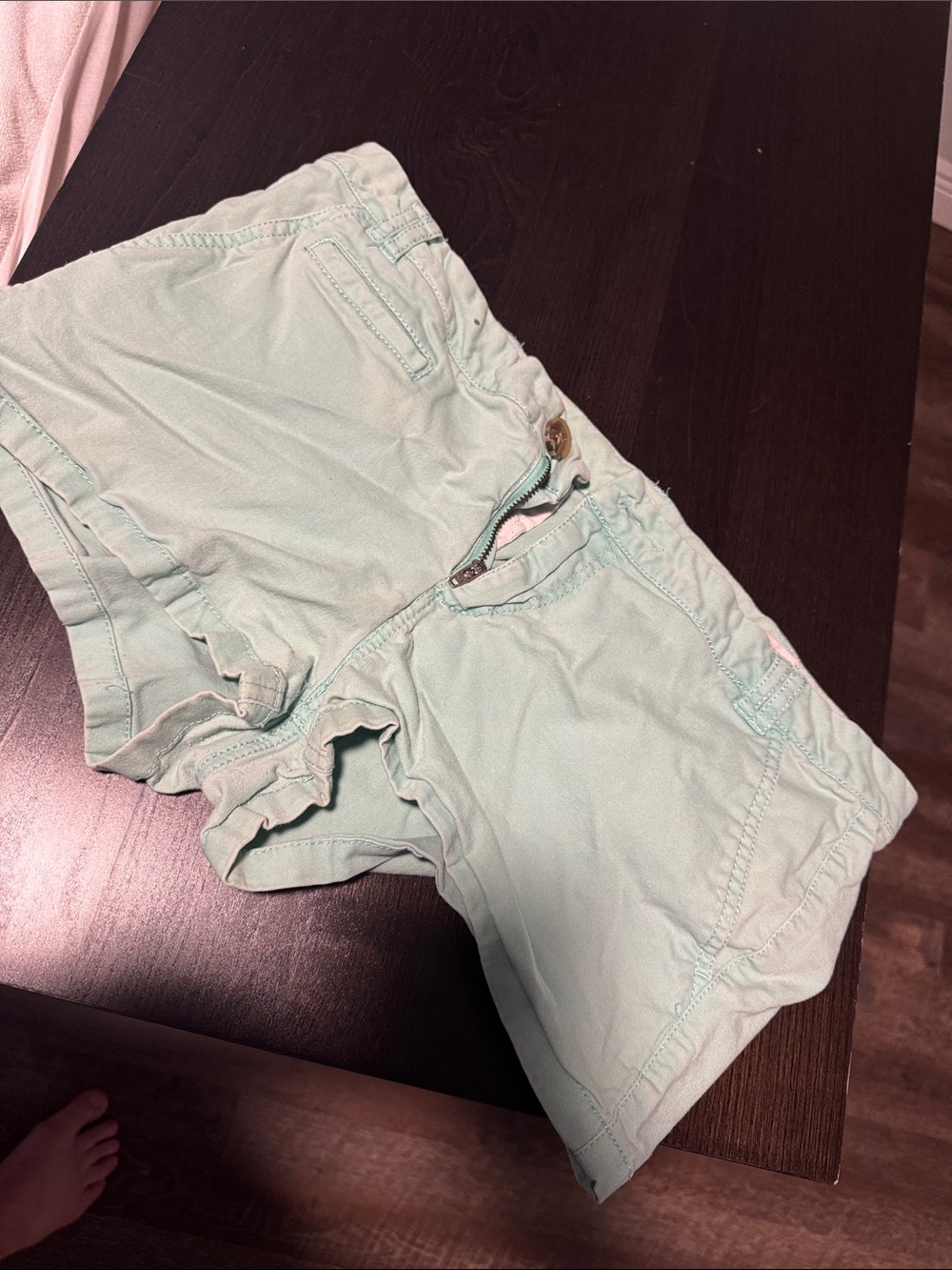 Express Women's Mint Green Casual Shorts - Lightweight Summer Style